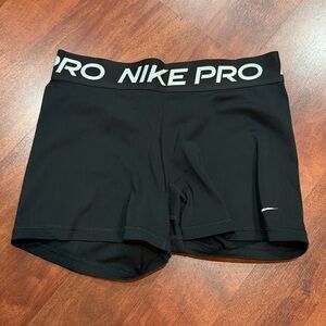size large black dri-fit nike pros